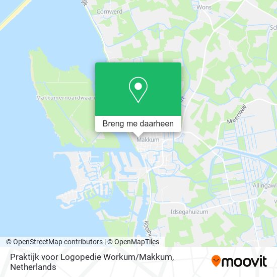 Praktijk voor Logopedie Workum / Makkum kaart