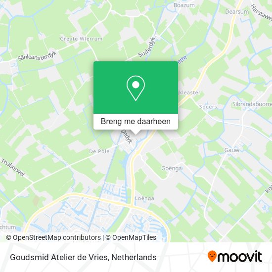 Goudsmid Atelier de Vries kaart