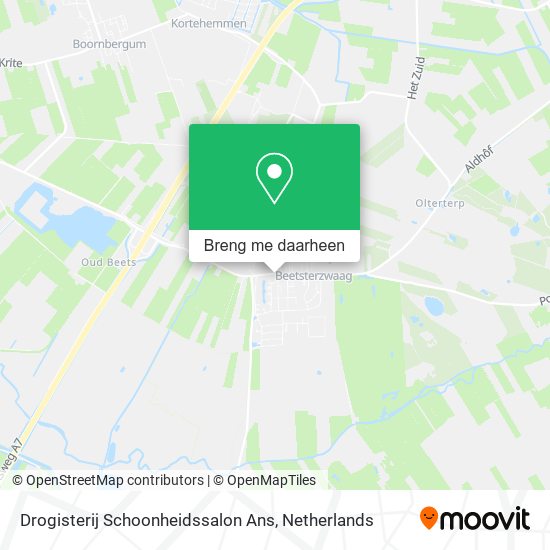 Drogisterij Schoonheidssalon Ans kaart