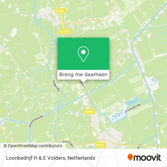 Loonbedrijf H & E Volders kaart