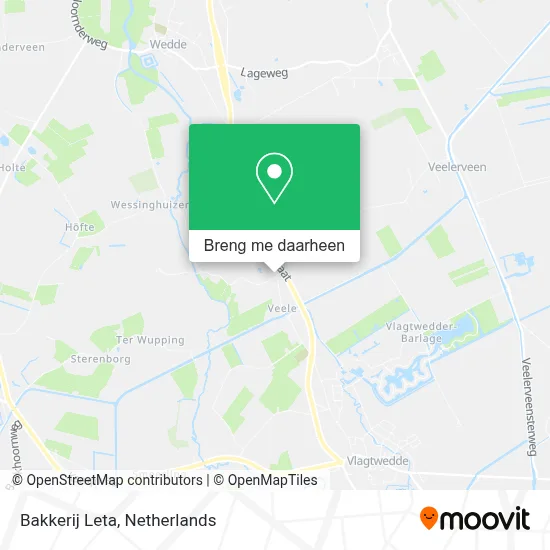 Bakkerij Leta kaart