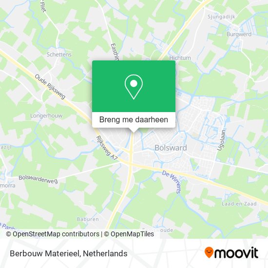 Berbouw Materieel kaart