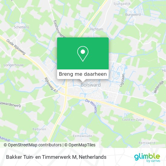 Bakker Tuin- en Timmerwerk M kaart