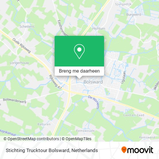 Stichting Trucktour Bolsward kaart