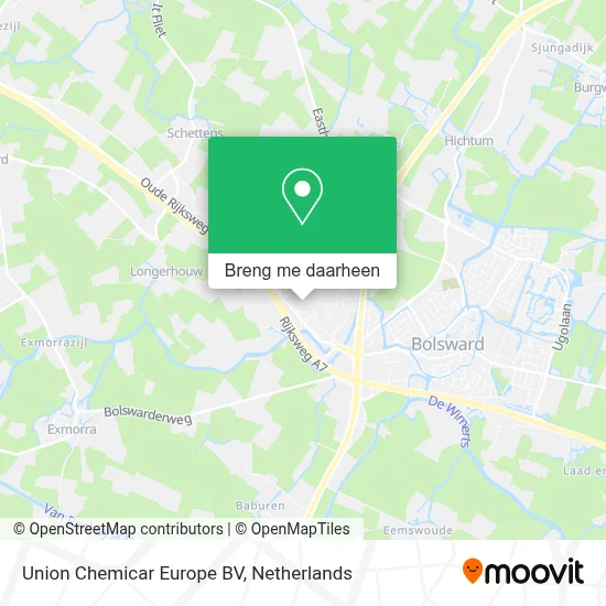 Union Chemicar Europe BV kaart