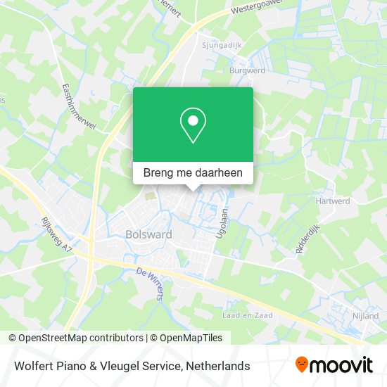 Wolfert Piano & Vleugel Service kaart