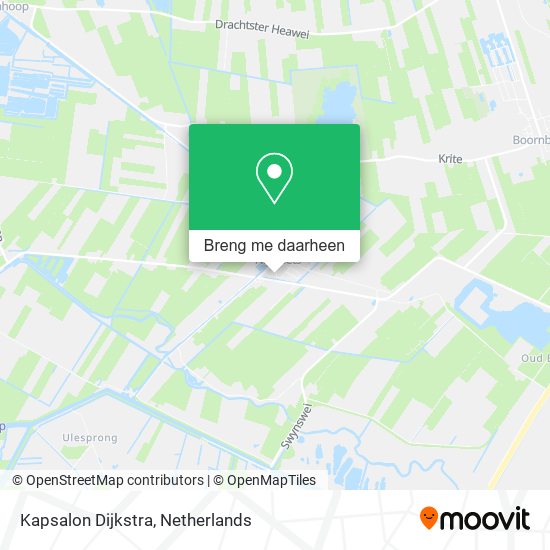 Kapsalon Dijkstra kaart