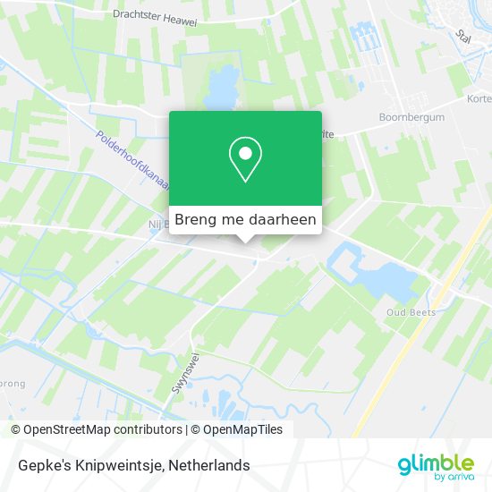 Gepke's Knipweintsje kaart