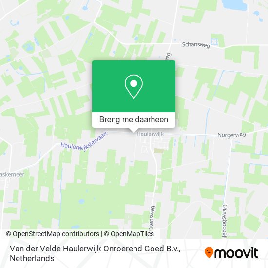 Van der Velde Haulerwijk Onroerend Goed B.v. kaart