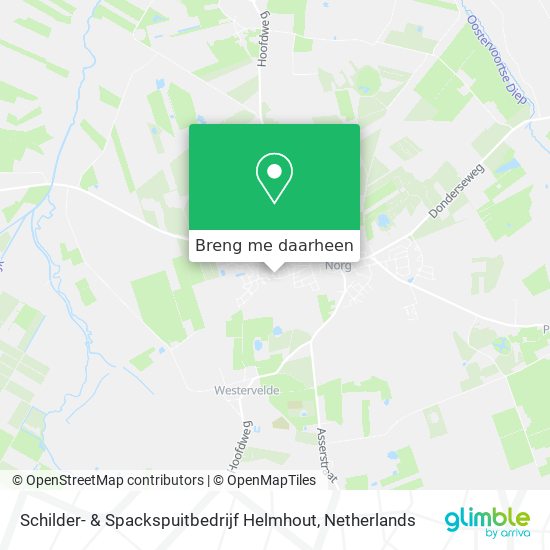 Schilder- & Spackspuitbedrijf Helmhout kaart