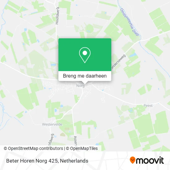 Beter Horen Norg 425 kaart