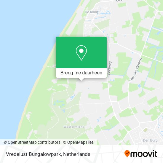 Vredelust Bungalowpark kaart