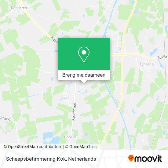Scheepsbetimmering Kok kaart