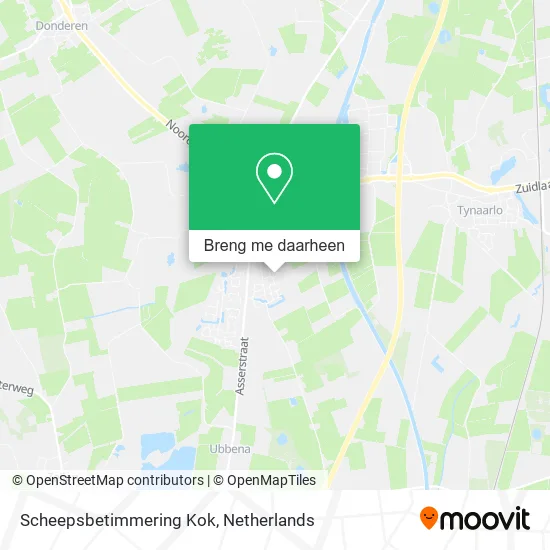 Scheepsbetimmering Kok kaart