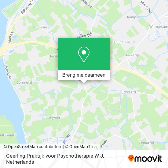 Geerling Praktijk voor Psychotherapie W J kaart