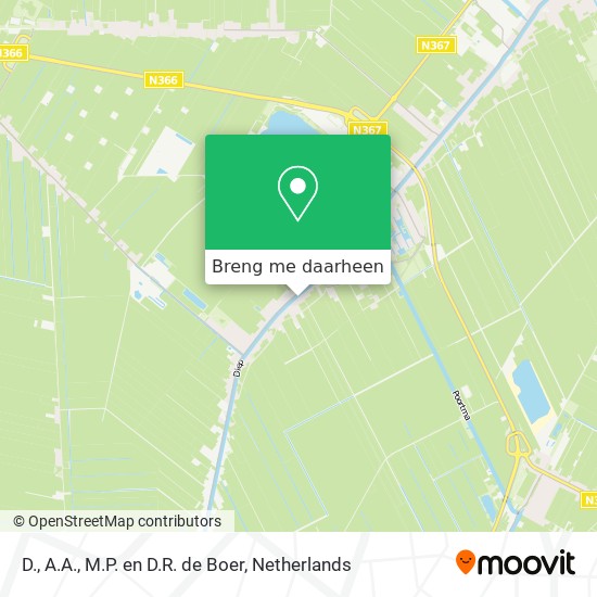 D., A.A., M.P. en D.R. de Boer kaart