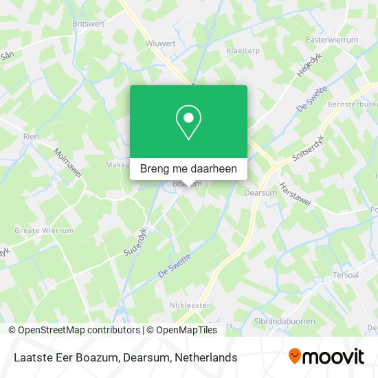 Laatste Eer Boazum, Dearsum kaart