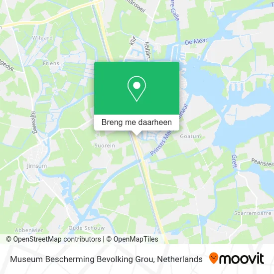 Museum Bescherming Bevolking Grou kaart