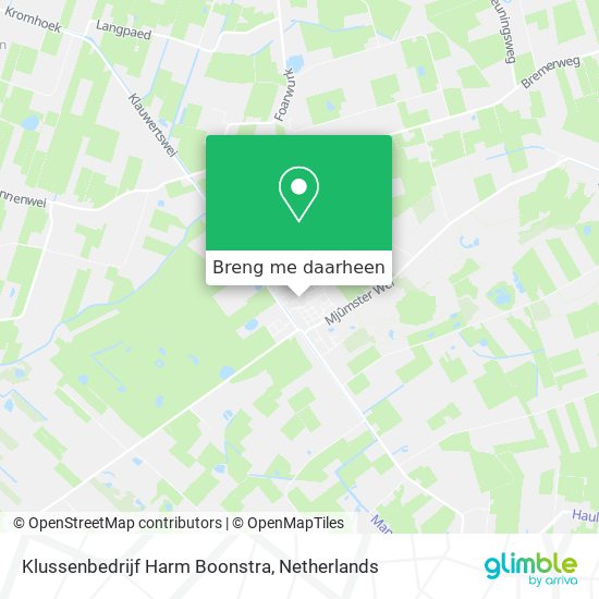 Klussenbedrijf Harm Boonstra kaart