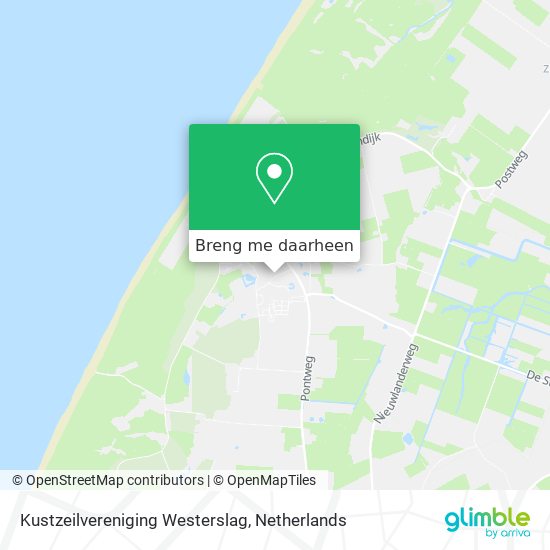 Kustzeilvereniging Westerslag kaart