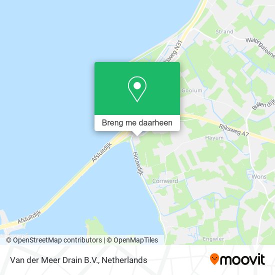 Van der Meer Drain B.V. kaart