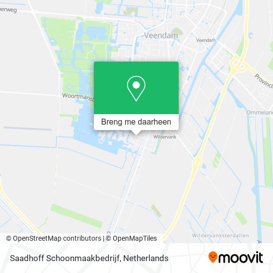 Saadhoff Schoonmaakbedrijf kaart