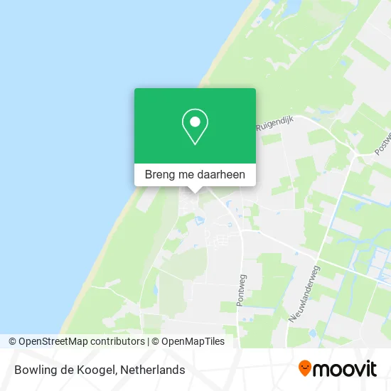 Bowling de Koogel kaart