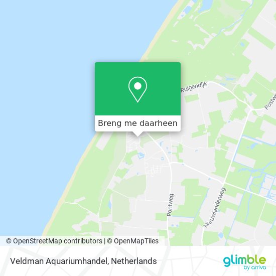 Veldman Aquariumhandel kaart