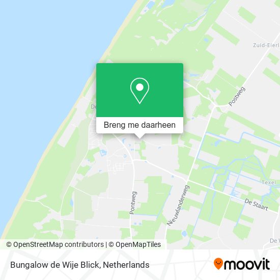 Bungalow de Wije Blick kaart