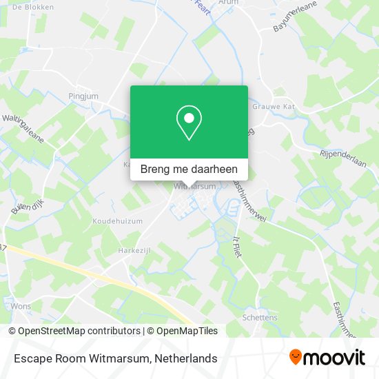Escape Room Witmarsum kaart