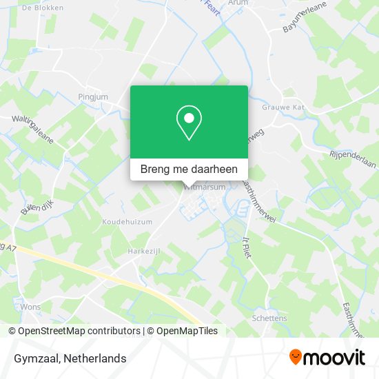 Gymzaal kaart