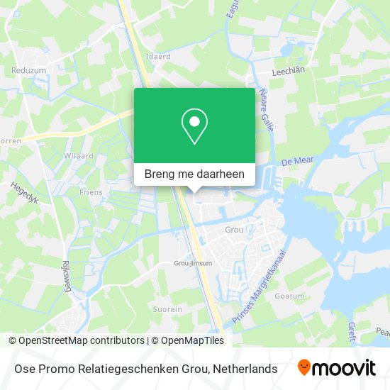 Ose Promo Relatiegeschenken Grou kaart