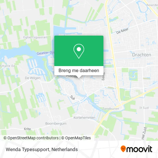 Wenda Typesupport kaart