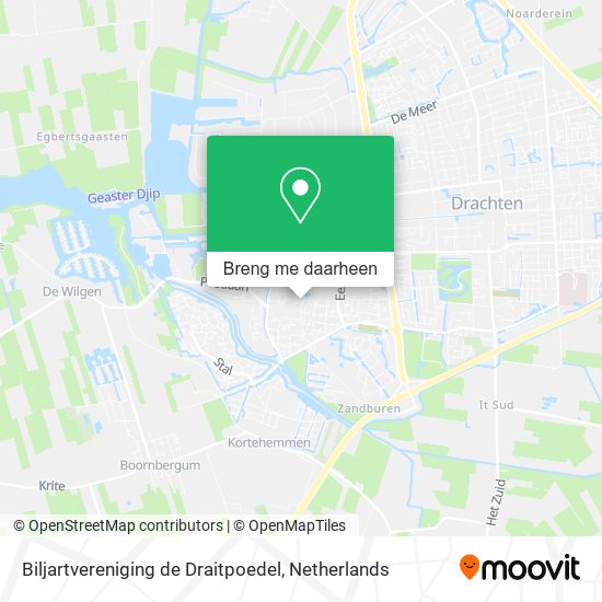 Biljartvereniging de Draitpoedel kaart