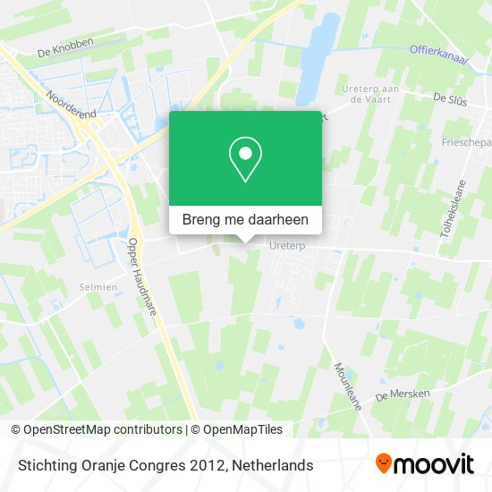 Stichting Oranje Congres 2012 kaart