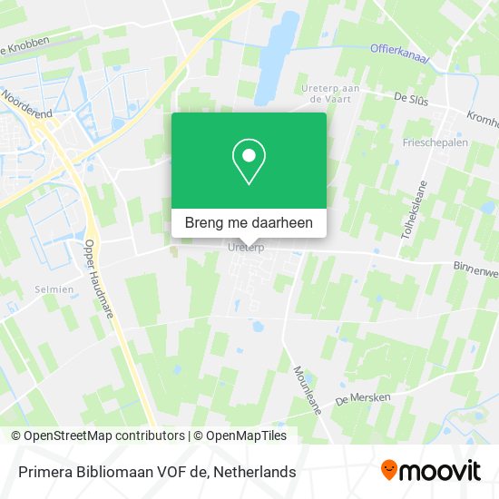 Primera Bibliomaan VOF de kaart