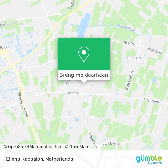 Ellen's Kapsalon kaart