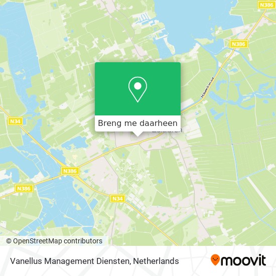 Vanellus Management Diensten kaart