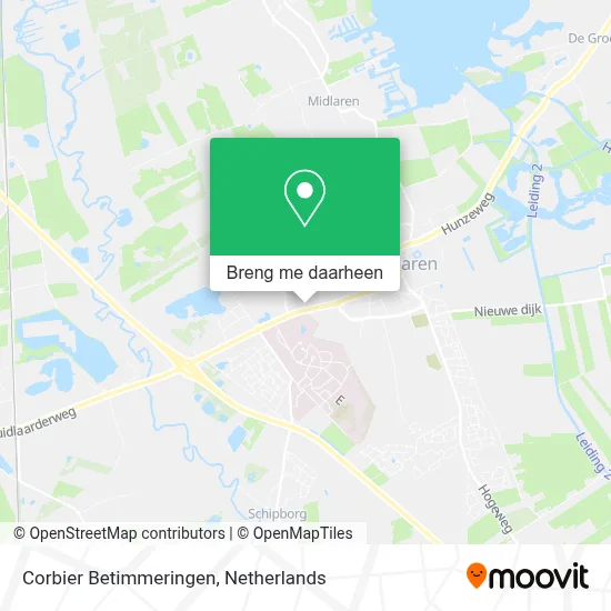 Corbier Betimmeringen kaart