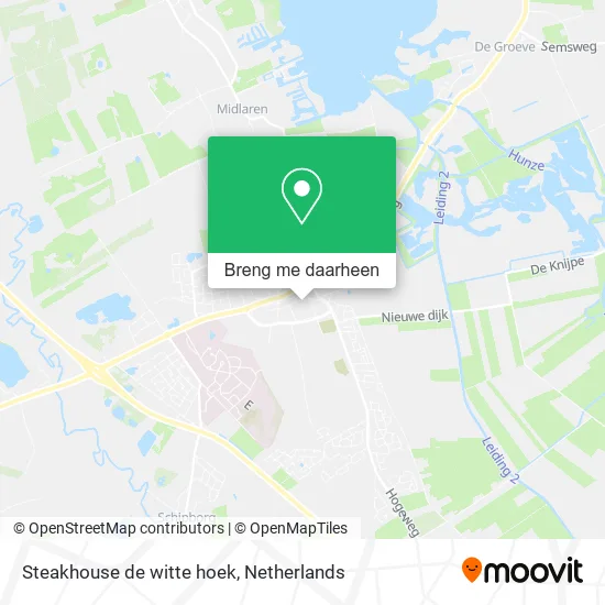 Steakhouse de witte hoek kaart