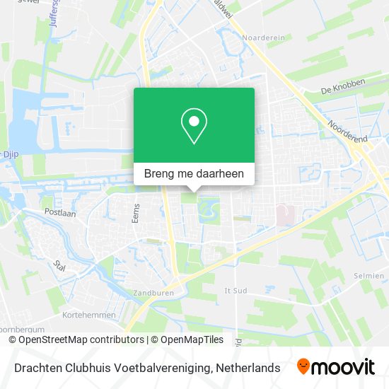 Drachten Clubhuis Voetbalvereniging kaart