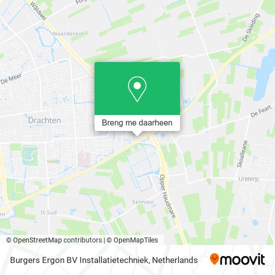 Burgers Ergon BV Installatietechniek kaart