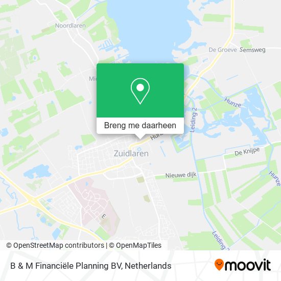 B & M Financiële Planning BV kaart