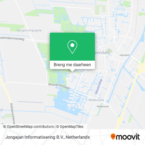 Jongejan Informatisering B.V. kaart