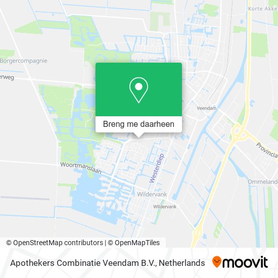 Apothekers Combinatie Veendam B.V. kaart
