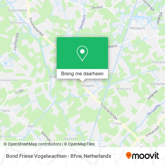 Bond Friese Vogelwachten - Bfvw kaart