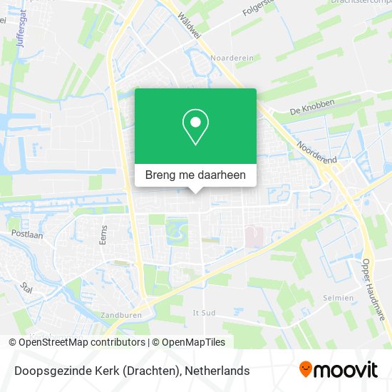 Doopsgezinde Kerk (Drachten) kaart