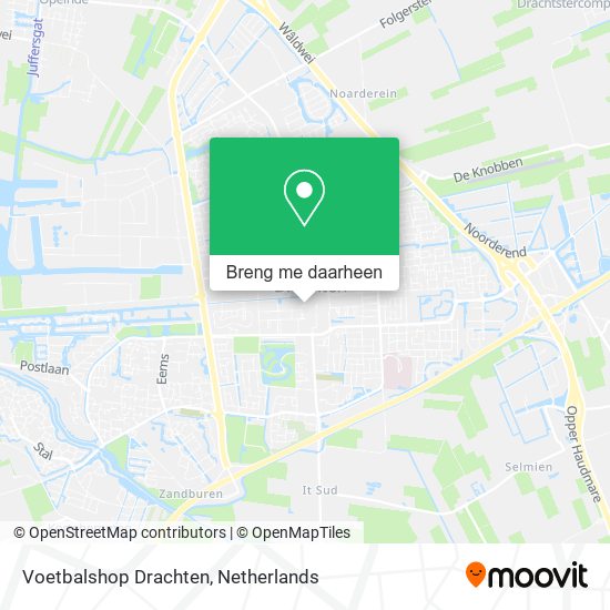 Voetbalshop Drachten kaart