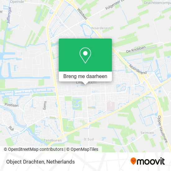 Object Drachten kaart