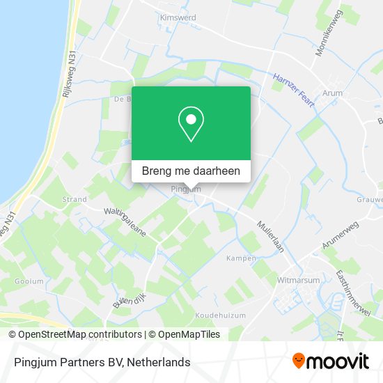 Pingjum Partners BV kaart